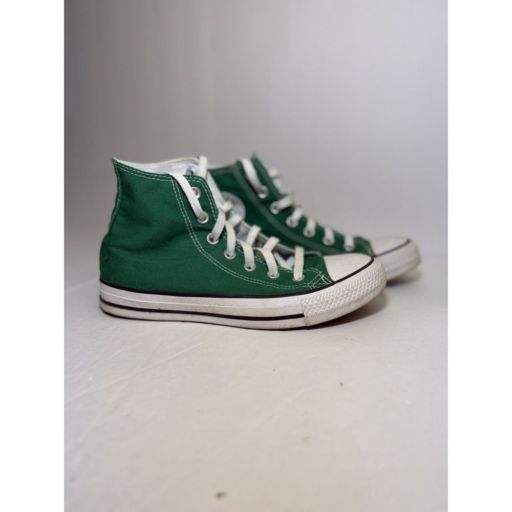 Converse Green High Top Chuck Taylor's Shoes Sneakers Unisex Mens 6 WMS 8 UK 6